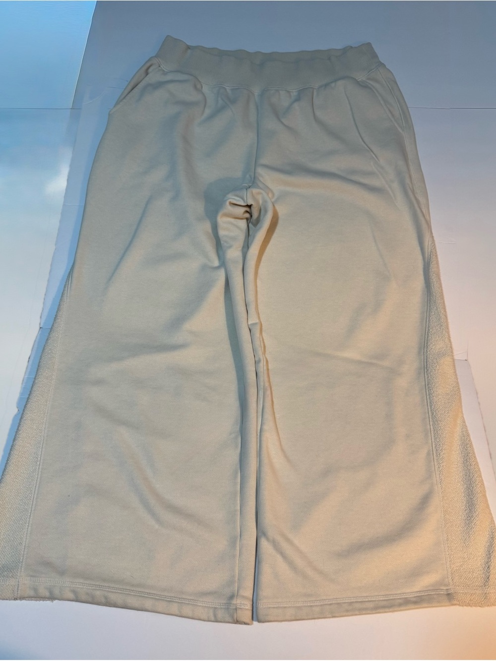 Aerie Après-Chill Wide Leg Lounge Trousers Natural XL - Picture 5 of 12
